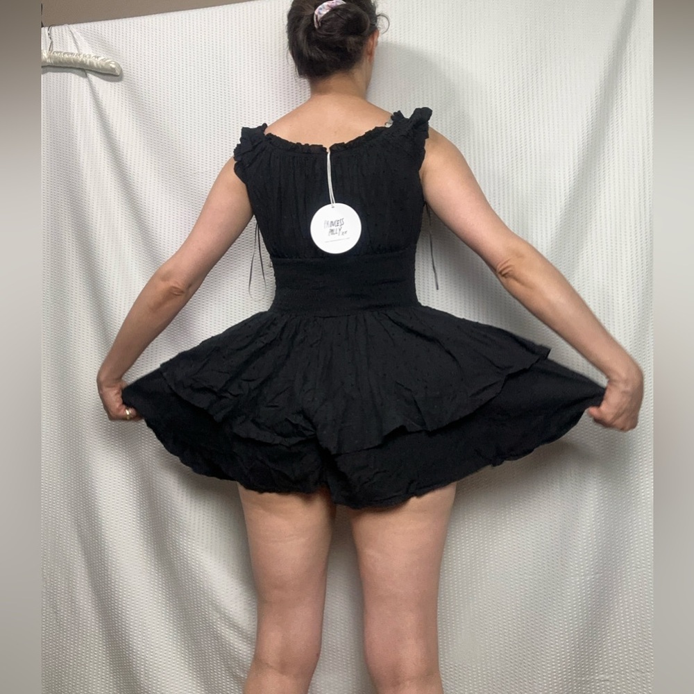 NWT The Love Galore Romper Black Ruffled Princess Polly - Picture 5 of 13